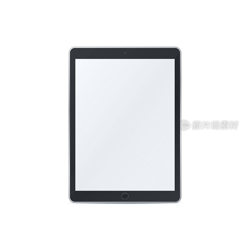Realistic tablet pc template
